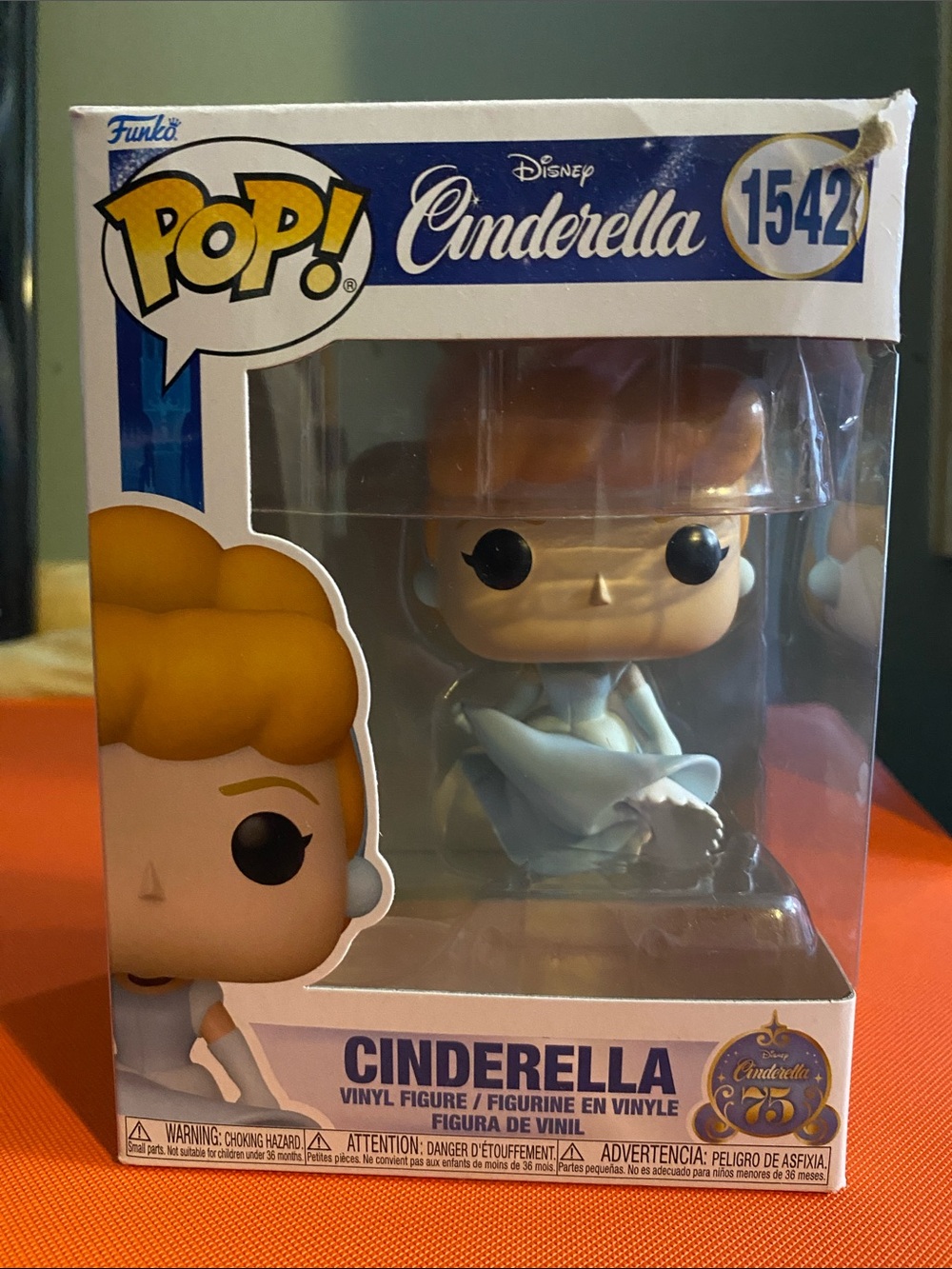 Funko Cinderella Pop! Vinyl in Light Blue and Blonde